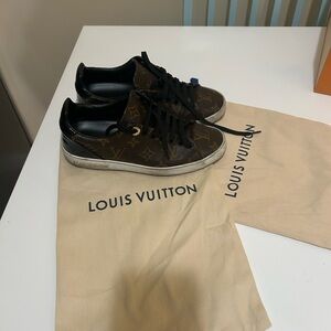 Louis Vuitton Black and Brown Monogram Sneakers